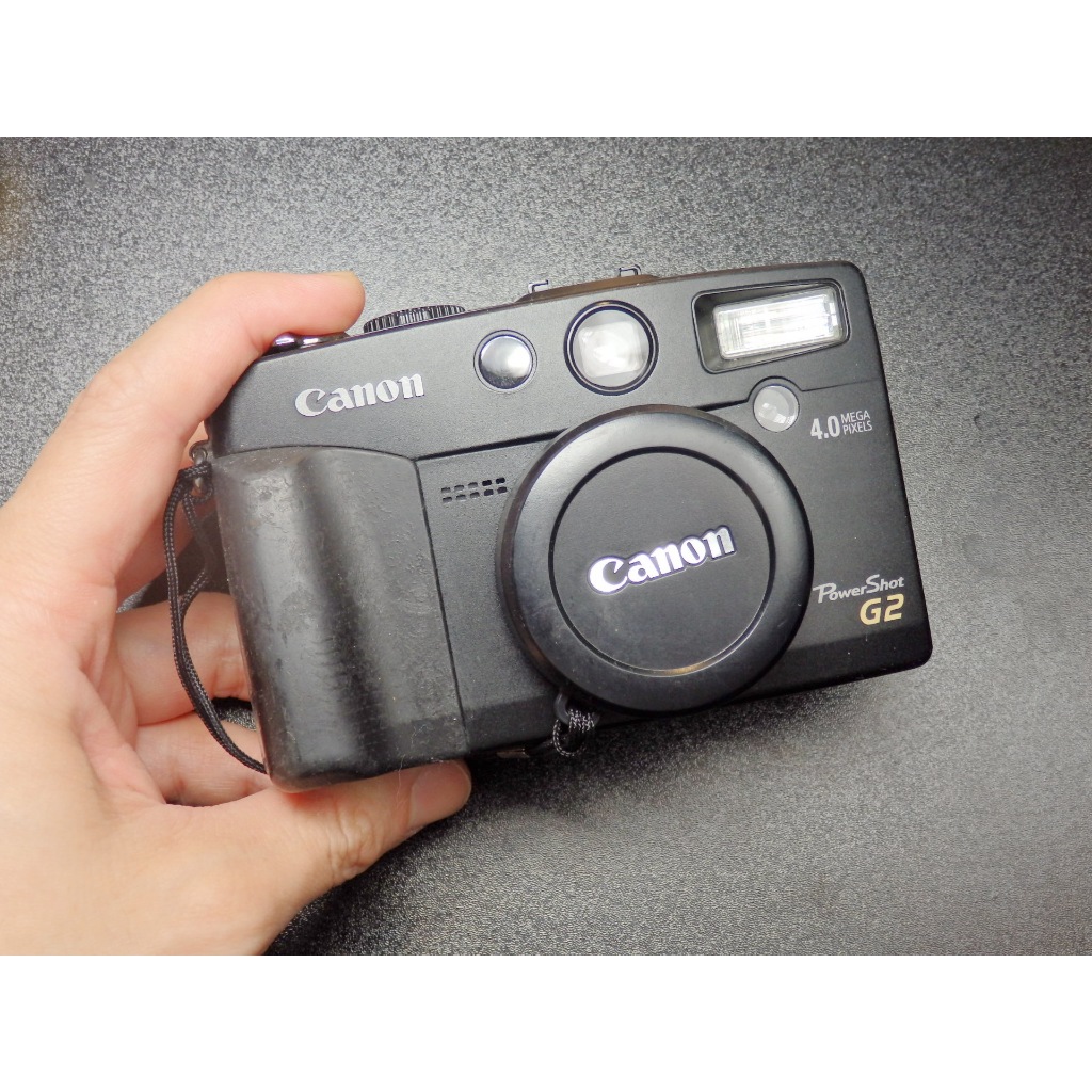 &lt;&lt;老數位相機&gt;&gt;CANON POWERSHOT G2 (CCD / 大光圈 / 翻轉螢幕 / 旗艦機/黑)