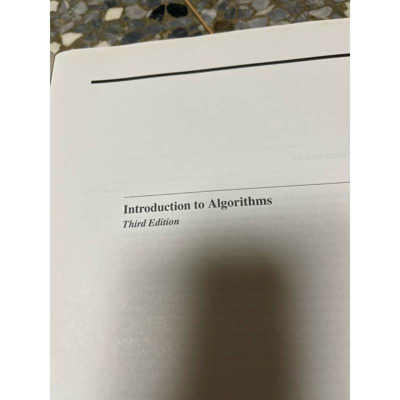 1620 二手書，全英文，演算法導論，第三版，Introduction to Algorithms, 3/e