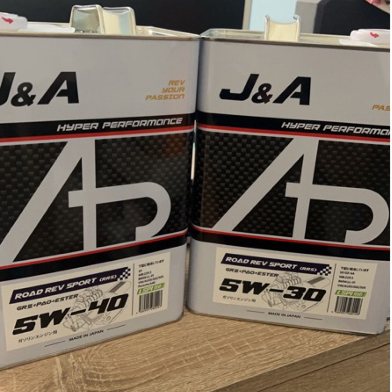 免運 日本 J&amp;A RACING OIL 0W20 5W30 5W40 5W50 (RRS) 全合成酯類機油 微波機油