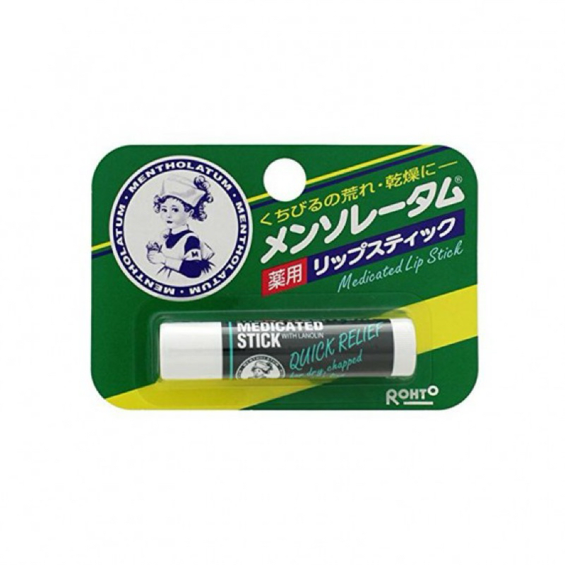 日本製曼秀雷敦薄荷護唇膏4.5g，日本境內版,日本製造一般薄荷滋潤護唇膏