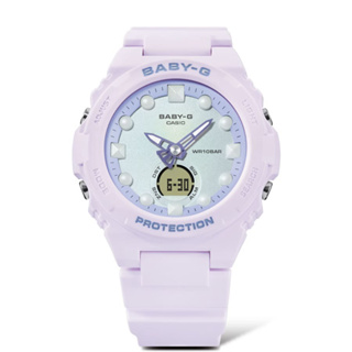 【CASIO】BABY-G BGA-320FH-4A 偏光色彩錶盤 人魚珍珠/42mm/公司貨/粉