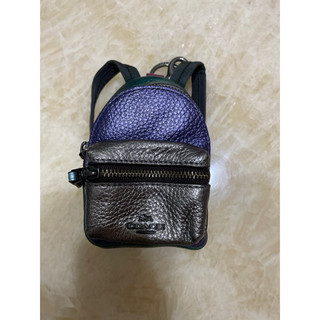 超可愛Coach 迷你撞色揹包鑰匙零錢包 現貨 全新 甜甜價 此商品標已掉,不介意再喊單 現貨照 卡片可放