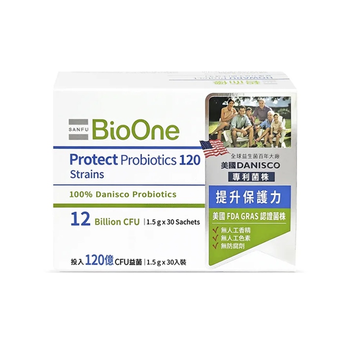 【海夫健康生活館】BioOne 碧而優 120億 Protect保護力益生菌 (1.5g/包X30包)
