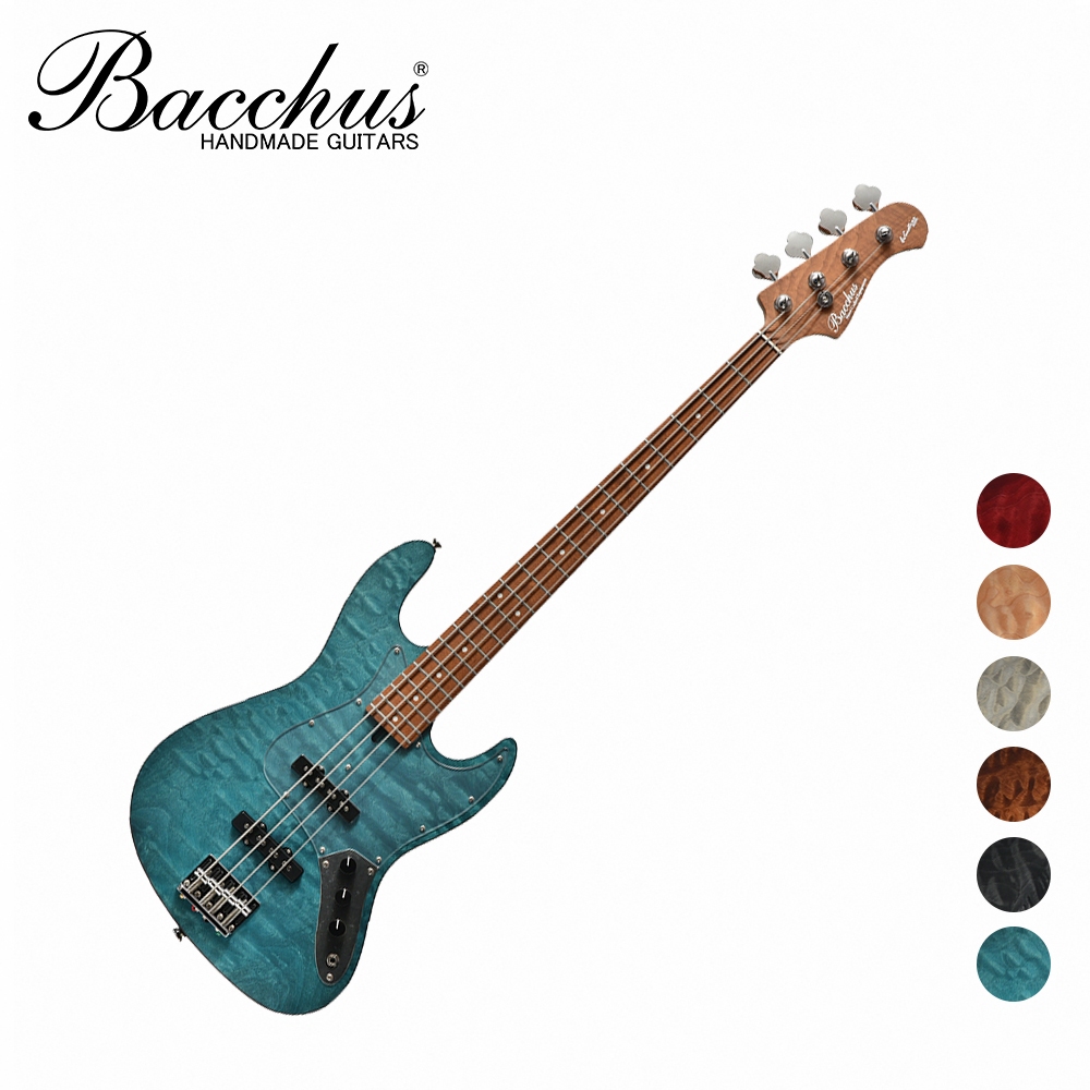 Bacchus WL4-QM RSM/M Bass 烤楓木琴頸 電貝斯 多色款【敦煌樂器】