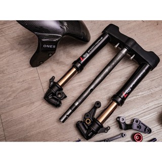 【炫富精品】鯊魚工廠 L35倒叉組 / 鍍金內管 1-5代勁戰/SMAX/FORCE/DRG/MMBCU/KRV