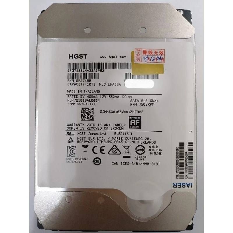 10TB 氦氣硬碟 SATA硬碟 企業級硬碟 NAS硬碟 台中現貨 救援資料