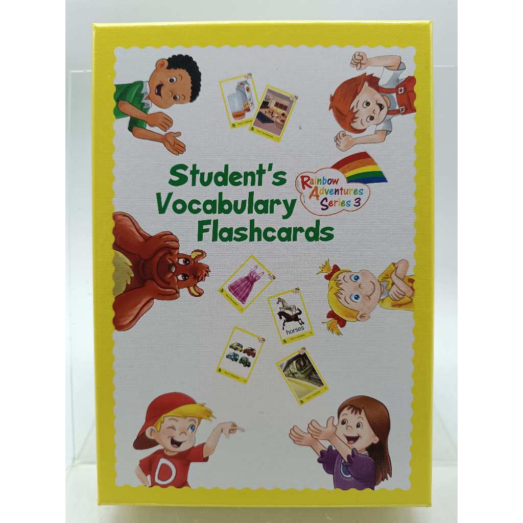 【月界2S】未使用～Student's Vocabulary Flashcards 3－黃盒_何嘉仁〖少年童書〗AJW