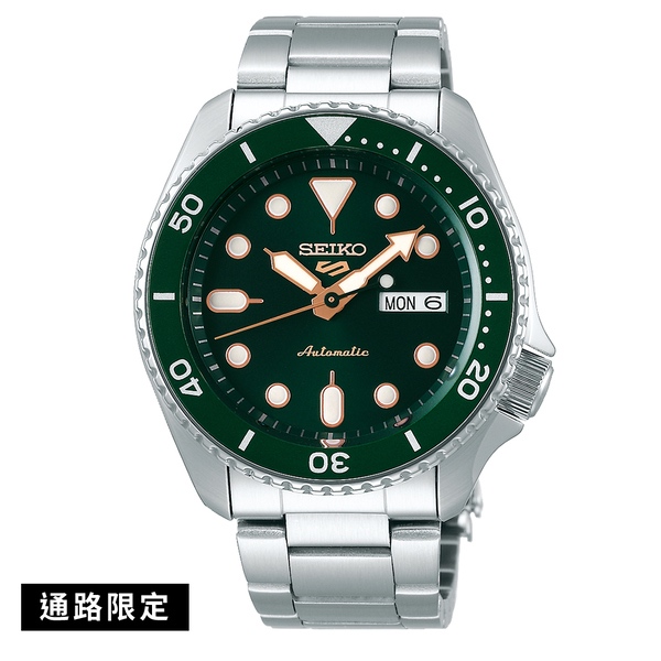 SEIKO 精工 5 Sports 男 潮流時尚機械腕錶-綠色(SRPD63K1)SK009
