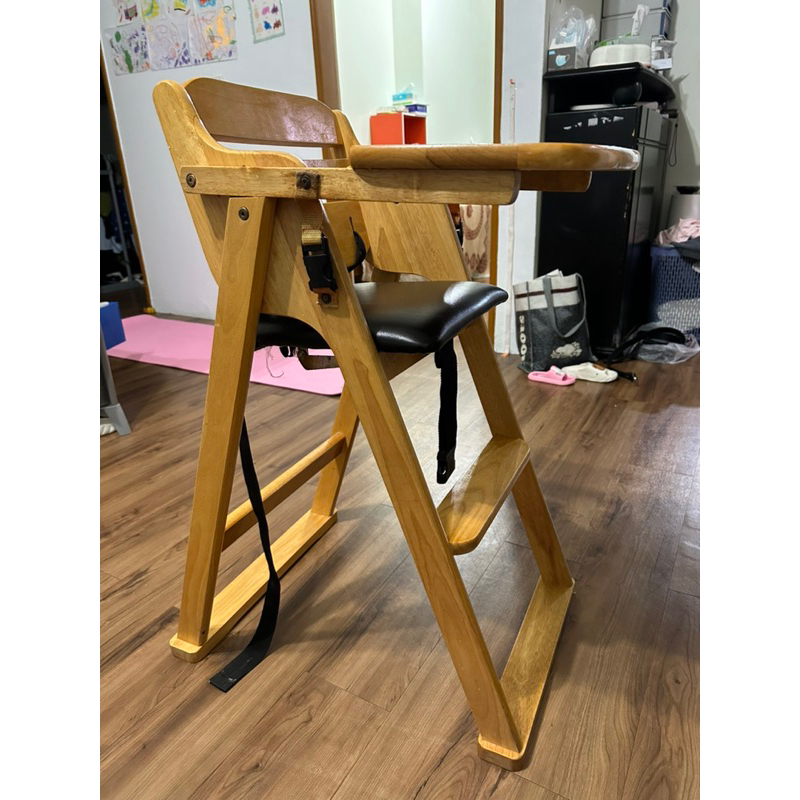 《二手》嬰兒木製餐椅 兒童餐椅