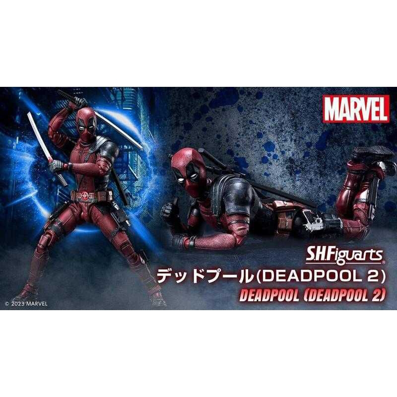 萬代正版，惡棍英雄 復仇者聯盟 漫威 死侍2 死侍 SHF，s.h.figuarts