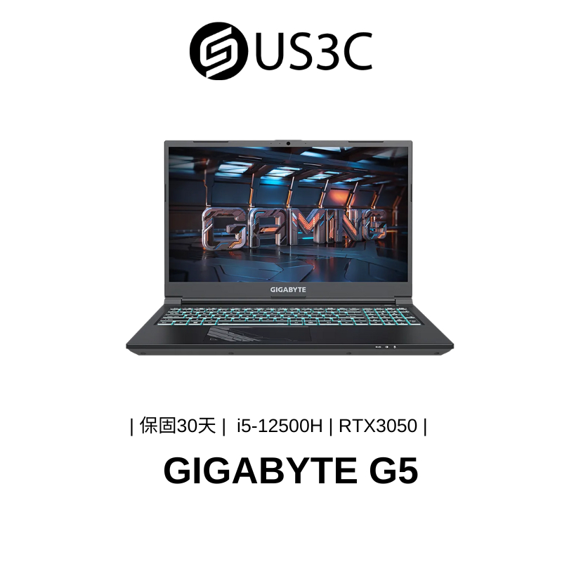 GIGABYTE G5 15.6吋FHD i5-12500H 16G 512GSSD RTX3050 電競筆電 二手品