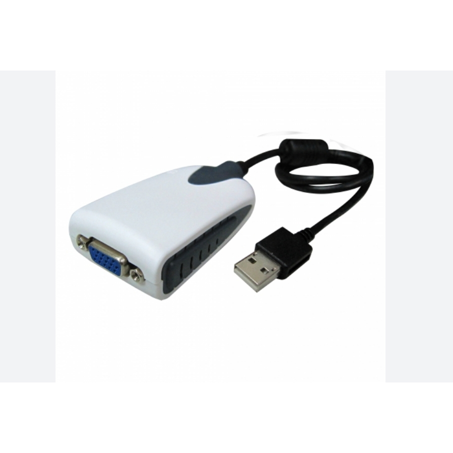 【二手】USB轉VGA USB TO VGA 支持1600X1200解析度， 32位真色彩深度 可接電腦顯示器 液晶電視