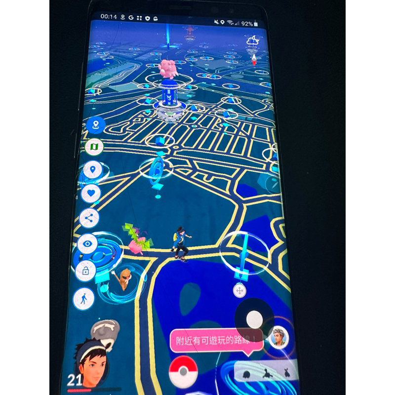 寶可夢飛人機  Pokemon  免阻斷 GPS定位修改 ROOT手機 三星note 8(6/64)螢幕小裂