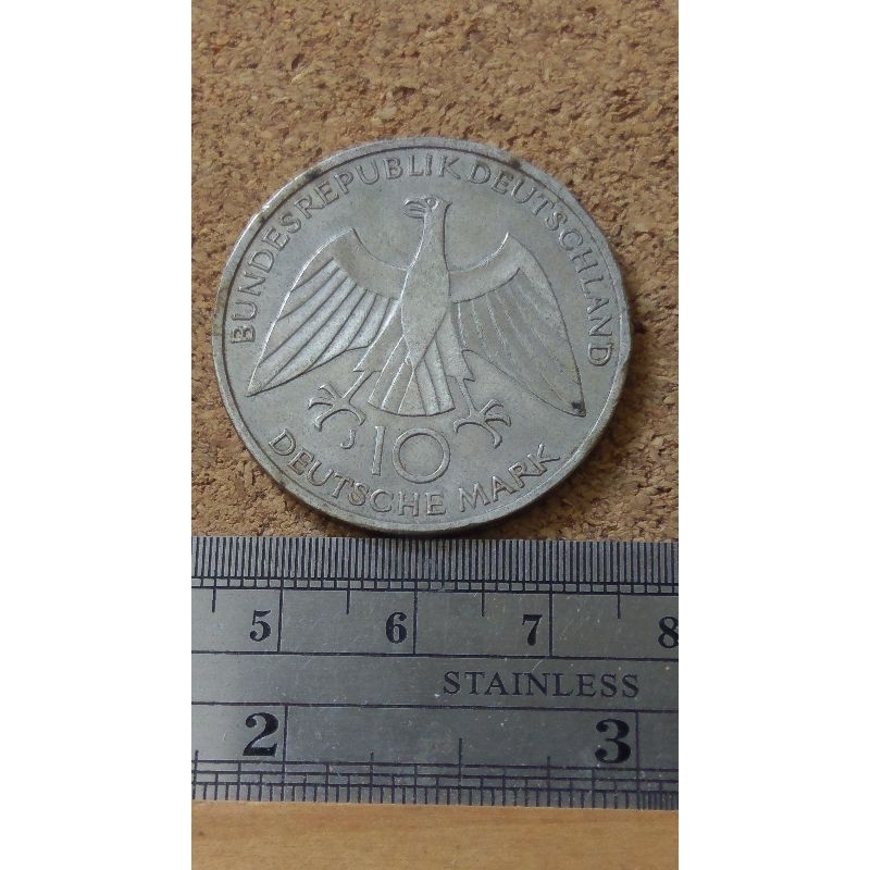 U98--1972德國10馬克銀幣