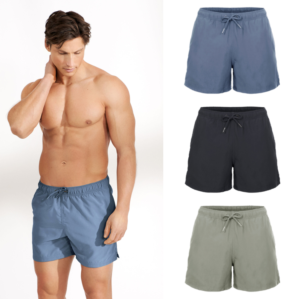 Bread & Boxers Swim Trunk 吸濕快乾短褲 (煙灰藍/黑/灰綠) 快乾 運動 海灘褲