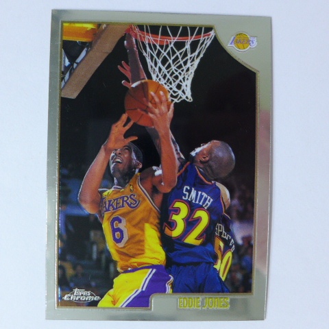 ~Eddie Jones/NBA球星/艾迪·瓊斯~1999年TOPPS CHROME.金屬設計籃球卡