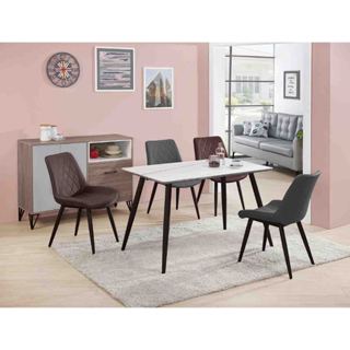 【宏興HOME BRISK】佩恩4尺巖板餐桌，臺北.新北免運費《ZZ新品24》