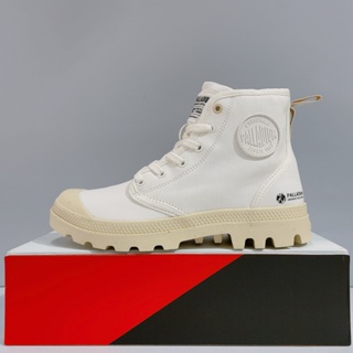 PALLADIUM PAMPA HI ZIP ORGANIC 男女款 白色 舒適 拉鍊 帆布靴 79101-116