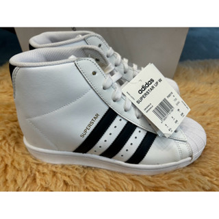 【ADIDAS】 SUPERSTAR UP 內增高女鞋 -FW0118，尺寸US6.5號