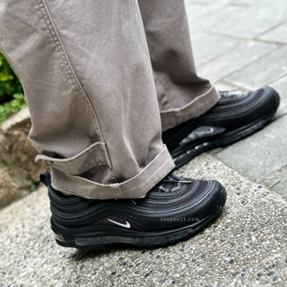 NIKE AIR MAX 97 全黑 氣墊 921826-015彼得潘】