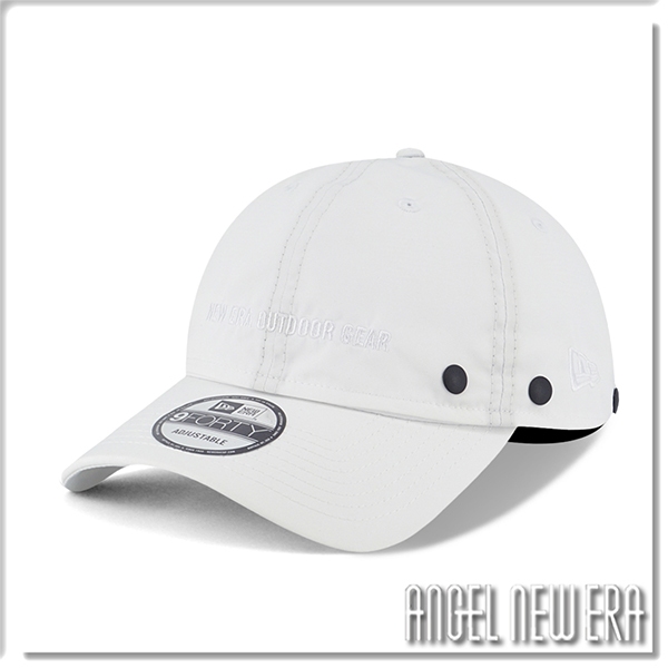 【ANGEL NEW ERA】NEW ERA 戶外 白色 軟板 老帽 9FORTY 可拆式 網帽 尼龍 防水 機能性