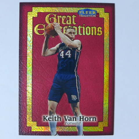 ~Keith Van Horn/基思·范洪/白人球星~1998年FLEER.立體凹凸設計..NBA特殊卡