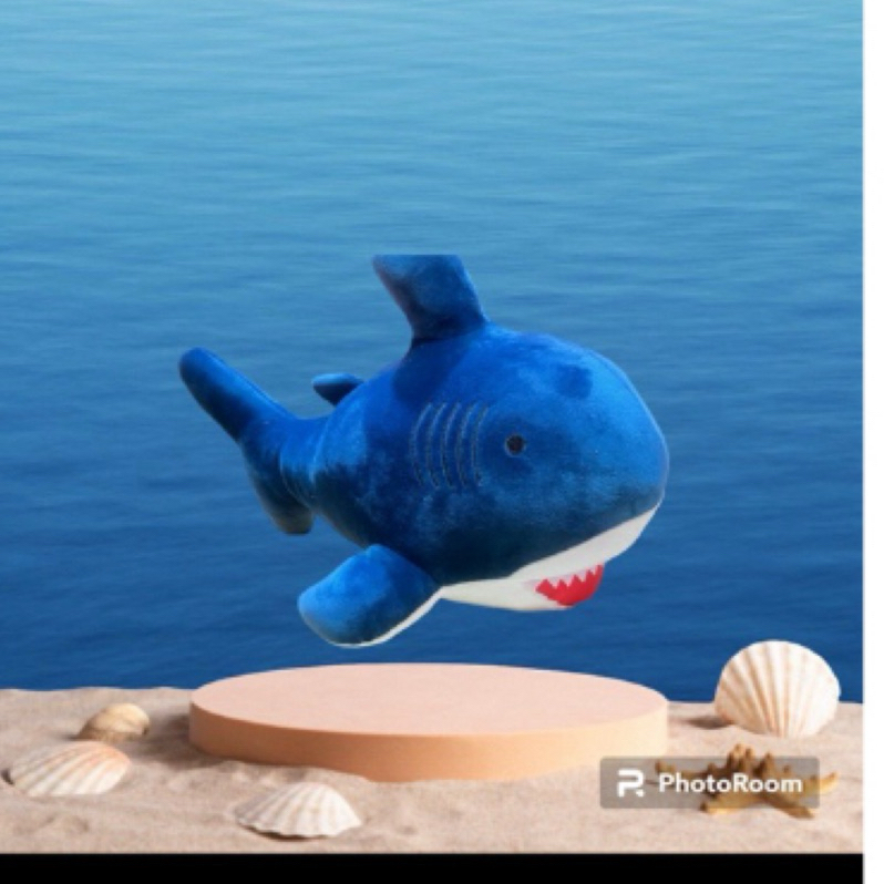 鯨魚娃娃海洋動物~鯊魚抱枕~鯊鯊~18 吋