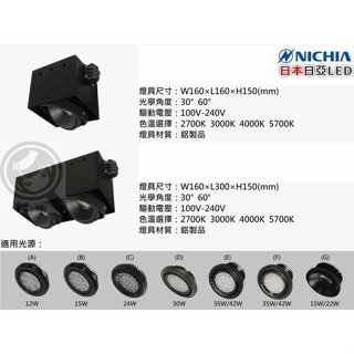 軌道燈方形方型 AR111 盒燈 MR16 無邊框崁燈燈泡☀MoMi高亮度LED臺灣製☀ 單1燈 雙2燈 3燈四方形田型