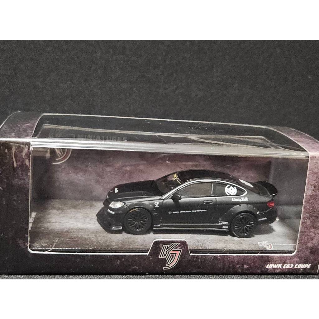 【模型娜】KJ Miniatures 1/64 LBWK Mercedes-Benz C63 Coupe 消光黑