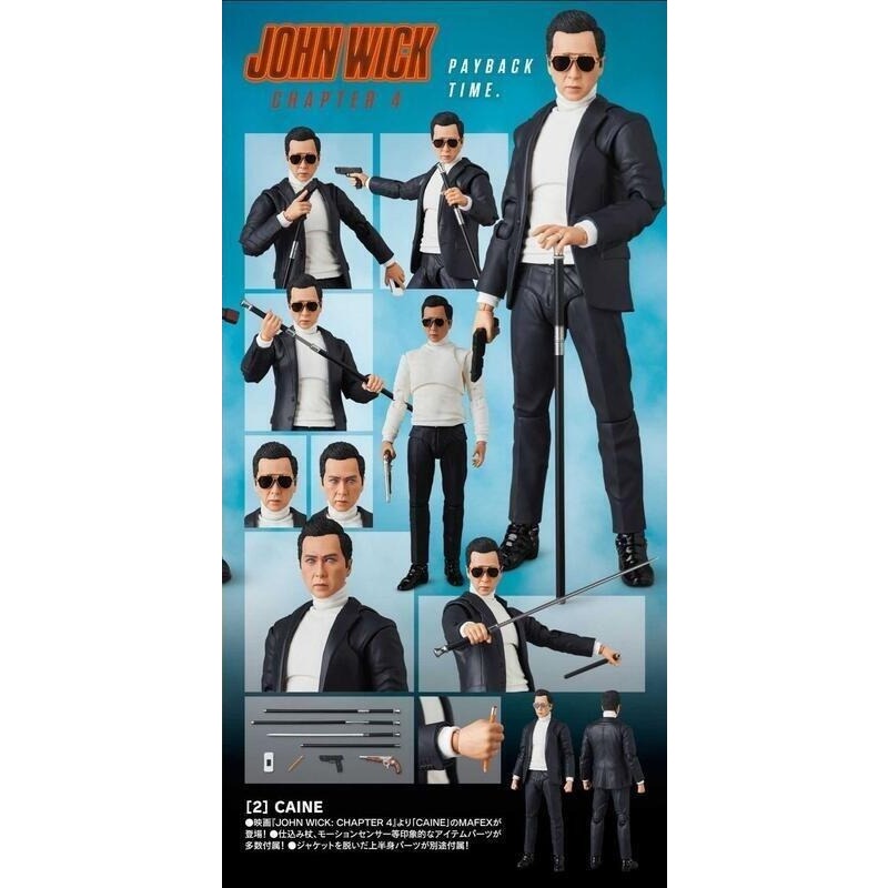 竹北kiwi玩具屋_預購25年1月 日版 MAFEX 捍衛任務 John Wick 肯恩 Caine 甄子丹 免訂金