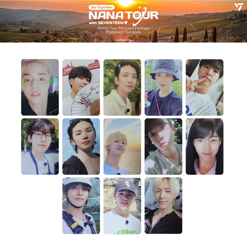 Seventeen nana tour 2024 moment package 周邊 小卡 拍立得 四格小卡