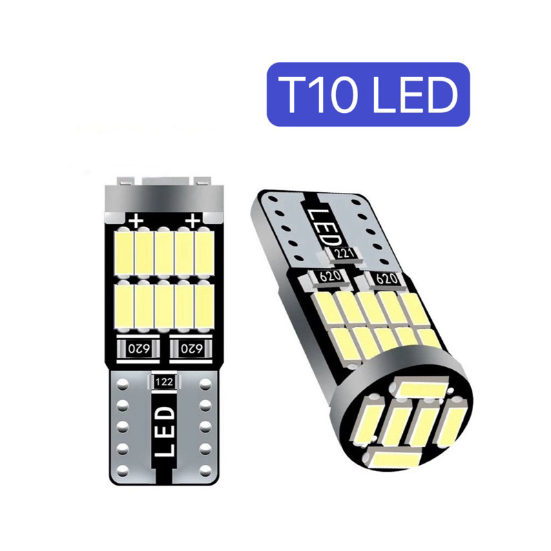［現貨 白黃紅藍］T10 LED 解碼 汽車牌照燈 室內燈 後車箱燈 閱讀燈 定位燈 小燈