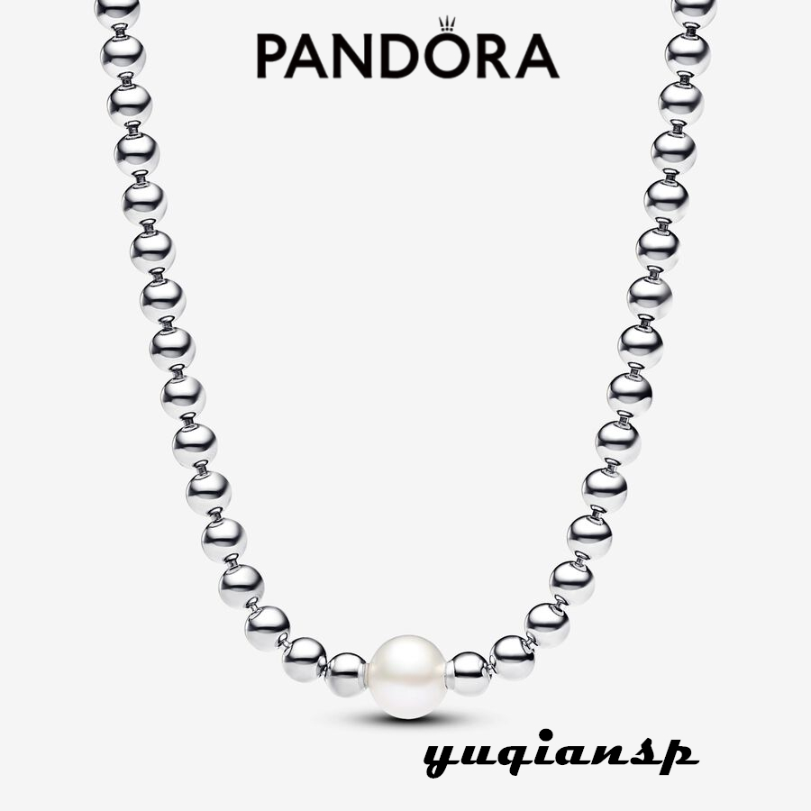 yuqiansp專業代購 潘朵拉 Pandora 淡水養珠和珠子 Collier 項鏈 393176C01-45