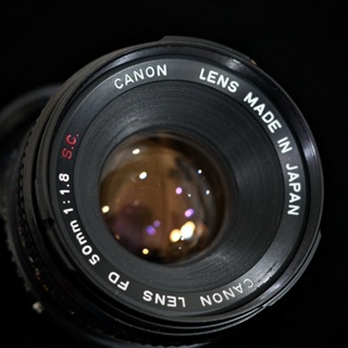 《二手鏡頭》CANON FD 50MM F1.8 S.C 佳能 大光圈 人像鏡 老鏡頭 定焦鏡 日本製 稀少美品