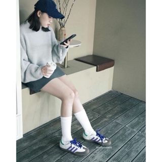 *米菲美國* Adidas Samba OG 藍莓優格塔 米紫綠 咖啡底【ID8349】