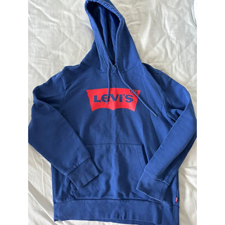 Levi’s 男 長袖 帽T 連帽上衣 二手 S號