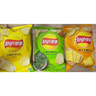 現貨 夾娃娃機商品轉售 Lay’s樂事 美國經典洋芋片 原味 九州巖燒海苔 瑞士香濃起司 59.5G
