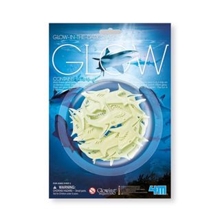 【4M】螢光鯊魚貼片Glow Sharks