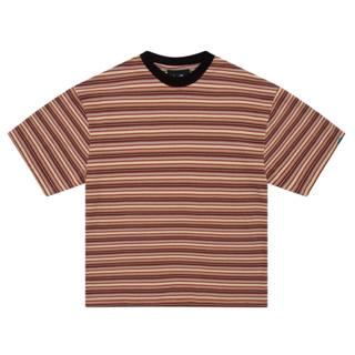 WKND Stripe Tee - Brown 短袖