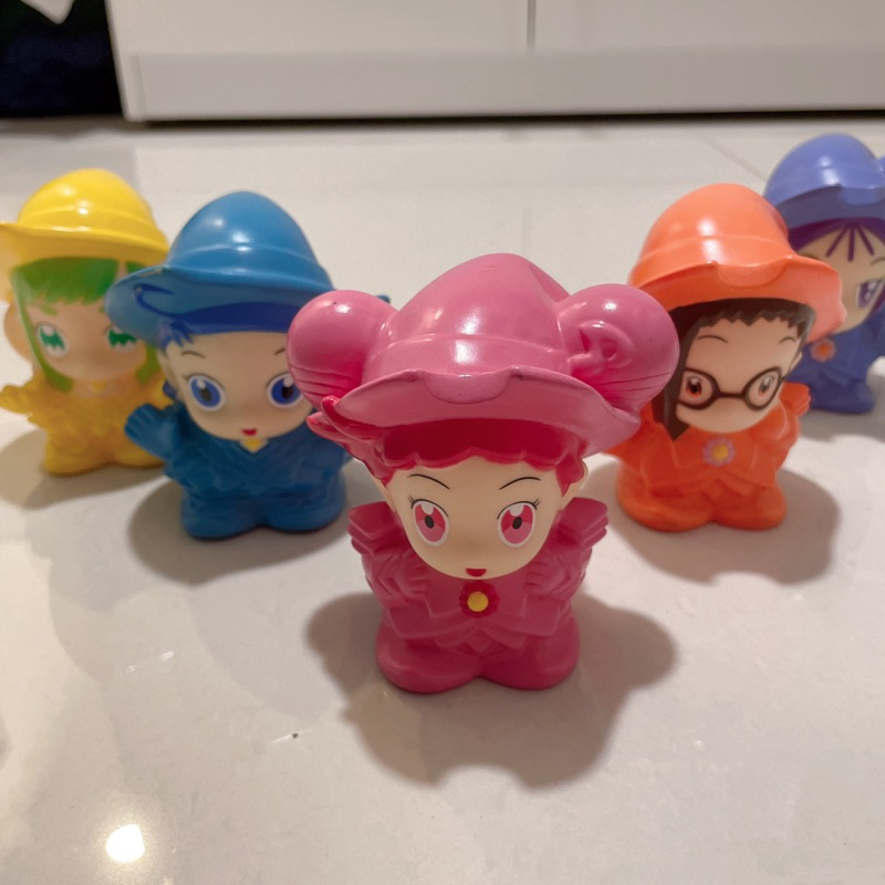 早期 古物 小魔女Doremi 存錢筒 撲滿 魔女莉卡 老頭阿迪 公仔 波噴 貝貝魯多 克魯魯