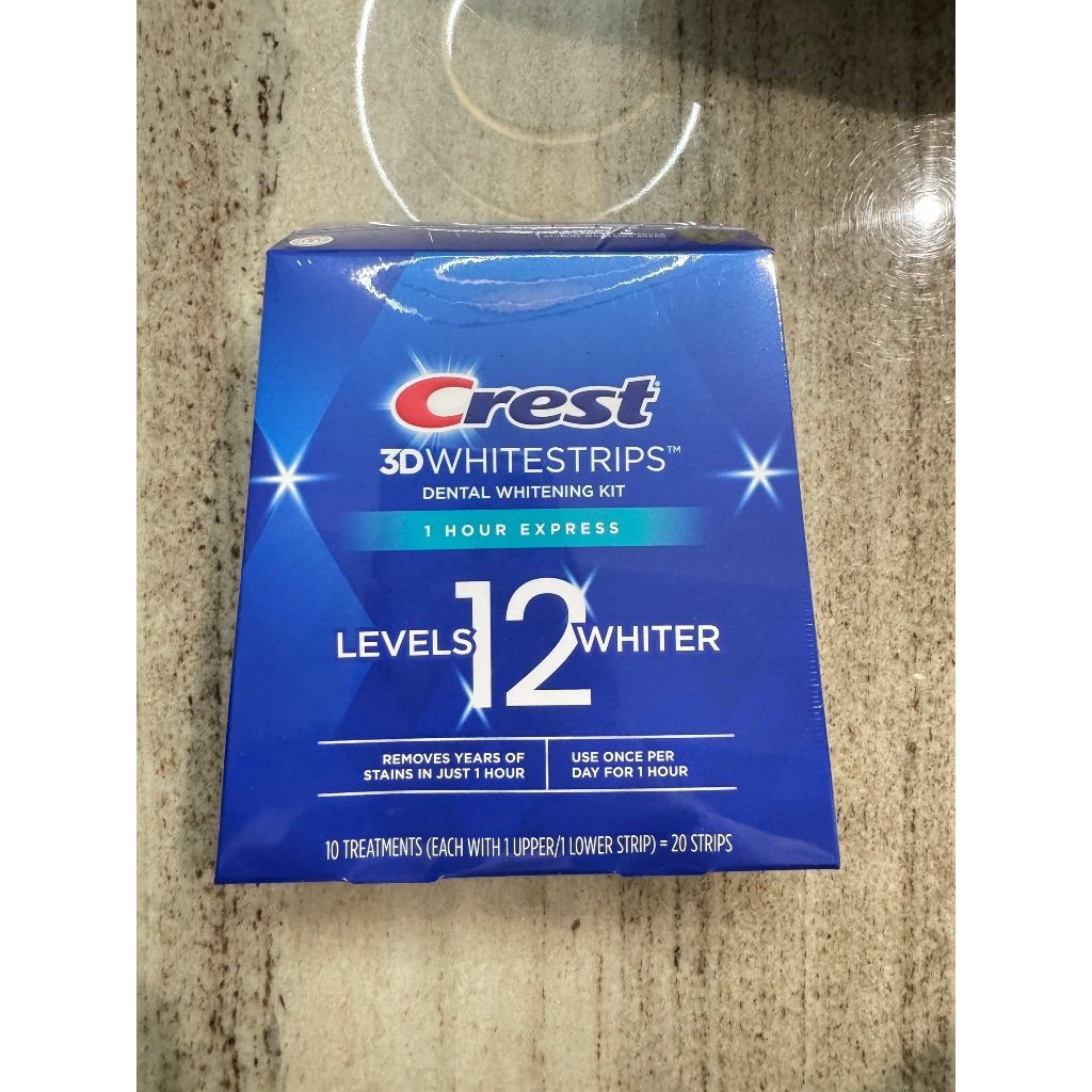 美國好市多購入 現貨 Crest 3DWhitestrips 牙齒美白貼片 10次療程