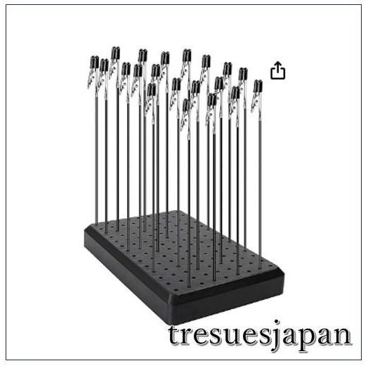 (A) 日本直接進口的塑膠模型噴漆支架（20 個夾子零件 + 1 個支架） 日本直接進口的噴漆工具