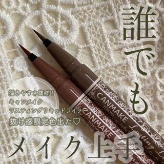 現貨💕日妝本舖💕日本 CANMAKE 新色 極細眼線液筆 0.1mm極細眼線液 數量限定 09灰褐色