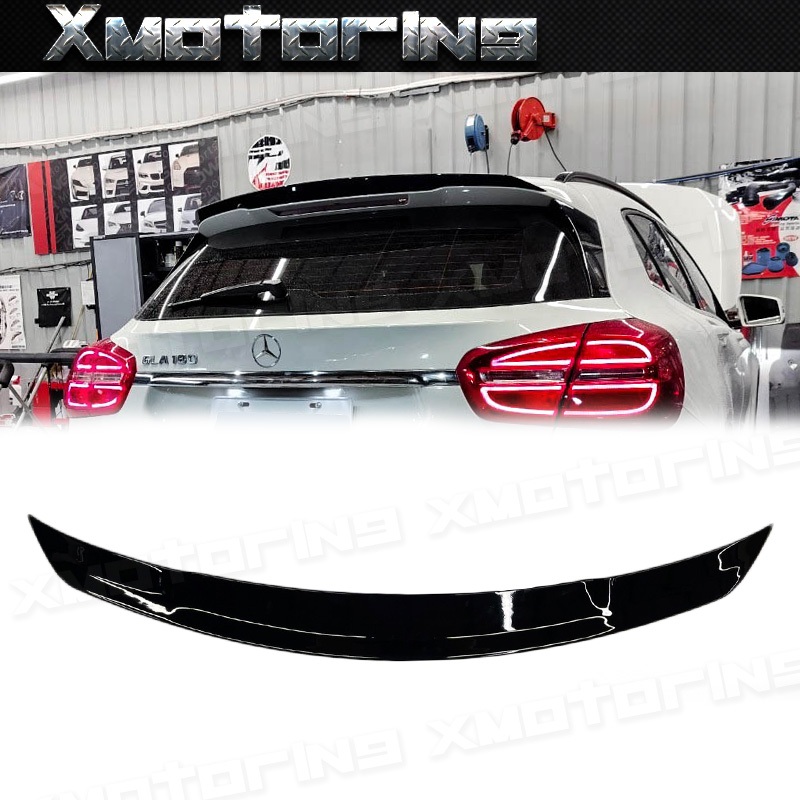XM碳纖維精品 BENZ X156 W156 亮黑 小鴨尾 尾翼 GLA200 GLA250 GLA45