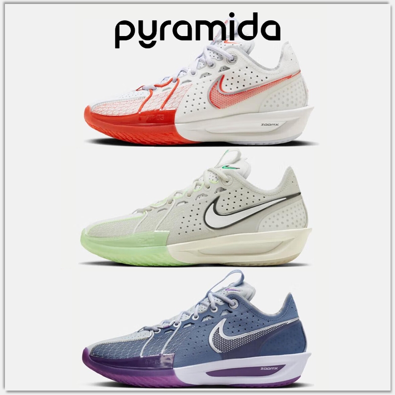 Puramida-NIKE AIR ZOOM GT CUT 3 白紅 灰綠 灰藍 實戰鞋 籃球鞋 DV2918-101