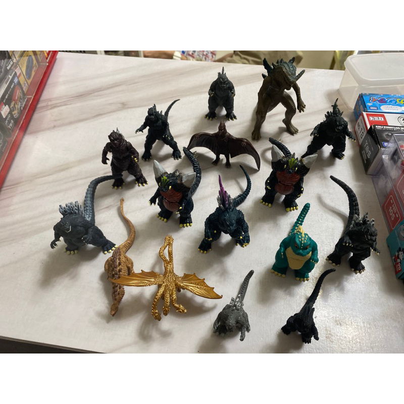 迷你 哥吉拉 Godzilla玩具 公仔 哥吉拉模型軟膠 電影怪獸 恐龍 關節可動 蛋糕擺件