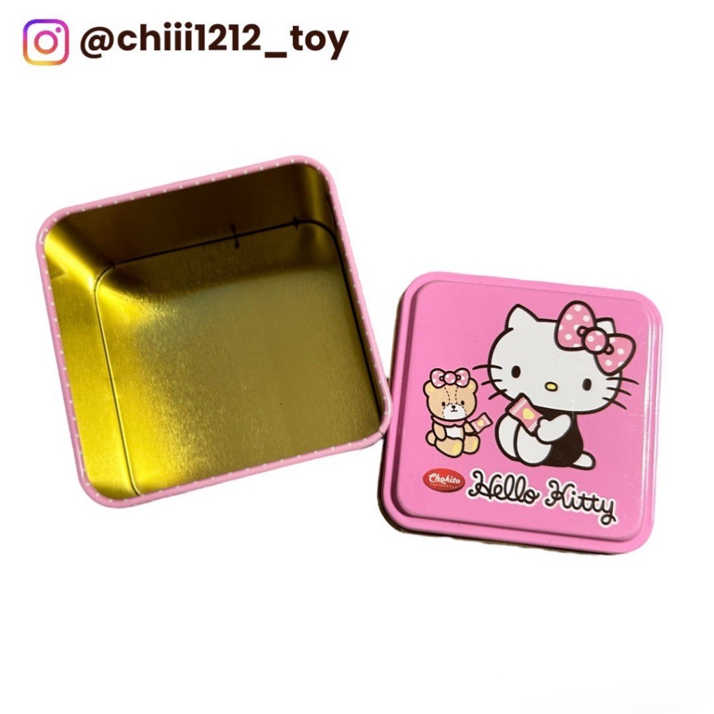 【三麗鷗Hello Kitty】收納鐵盒 餅乾 糖果鐵盒 可愛 桌面收納 整理 儲物盒 空鐵盒 鐵盒 置物盒