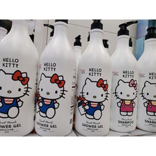 御衣坊蠟筆小新Hello Kitty甜蜜桃香氛洗髮露 甜橙花活力沐浴露1800ml