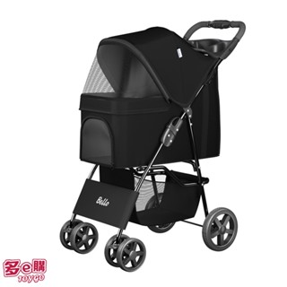 全新升級秒折寵物推車 黑色款 折疊推車 SP02