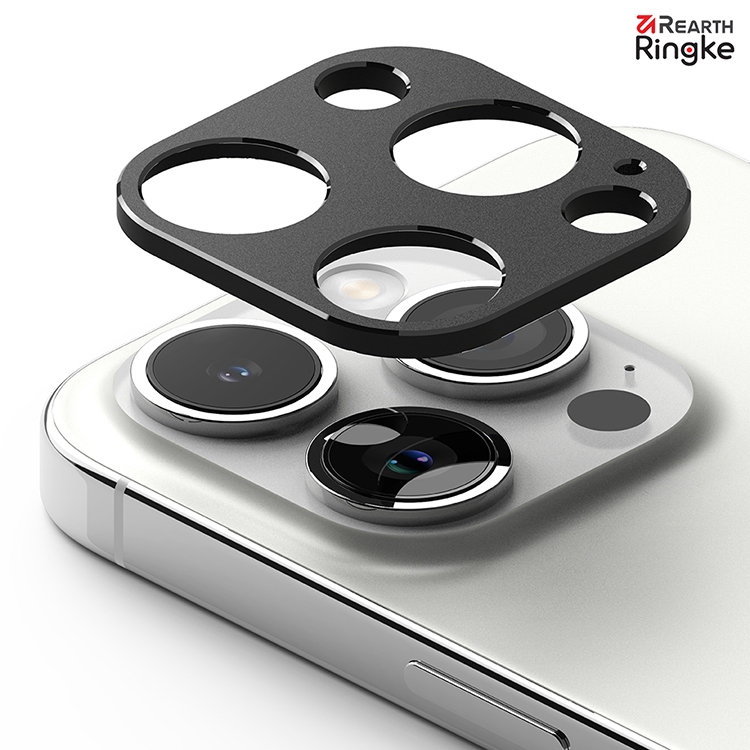 iPhone 15 Pro Max Plus | 韓國進口 Rearth Ringke 金屬鏡頭保護框 鋁 黑色 免運